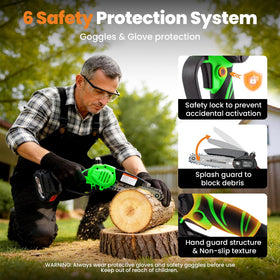 maXpeedingrods mini chainsaw three chains ensure readiness for long projects.