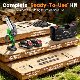 maXpeedingrods dual batteries power longer cutting sessions for outdoor tasks.
