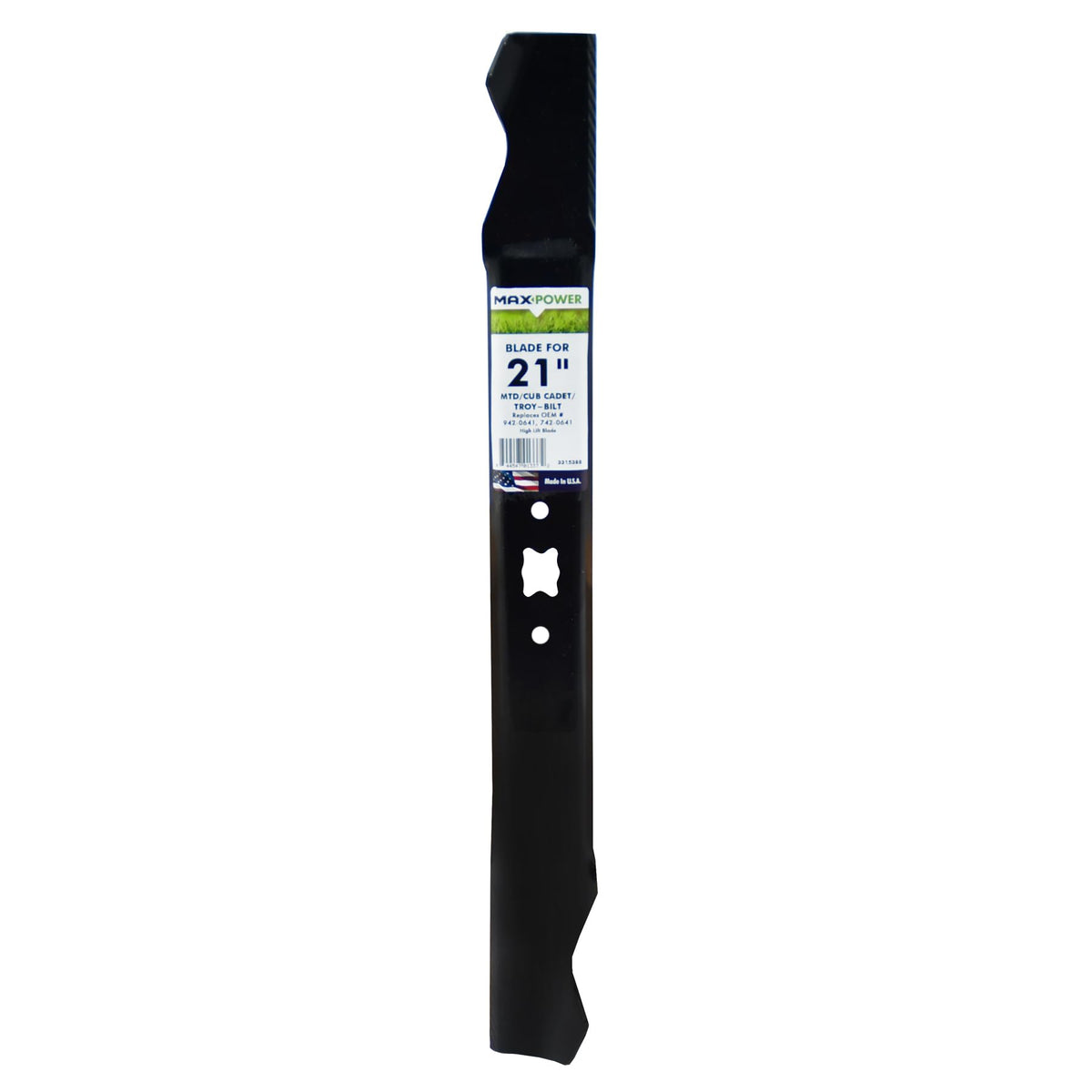 MaxPower 331538B blade close-up showing 21-inch length for a precise cut