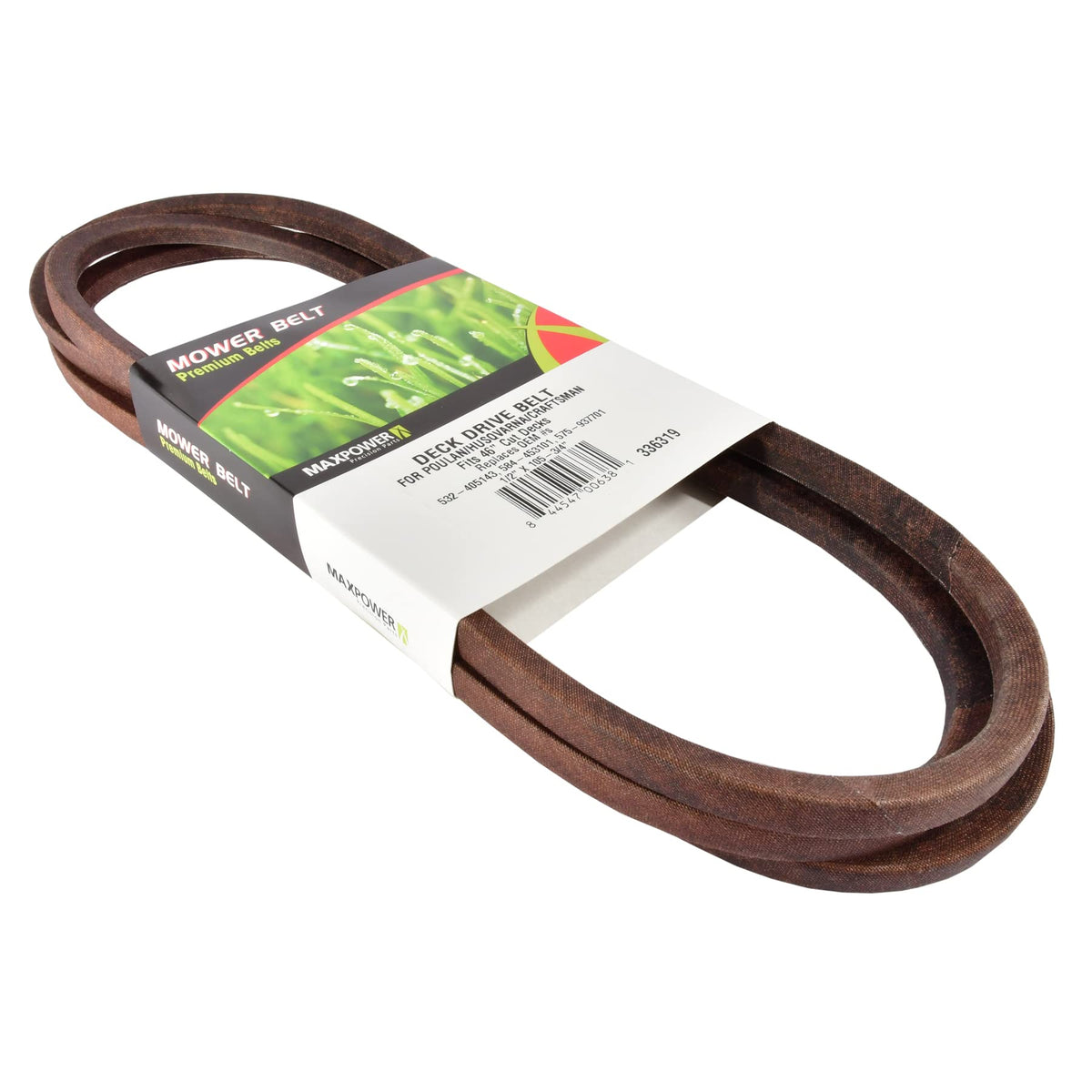 MaxPower 336319 close-up highlights aramid cord construction for long-lasting wear