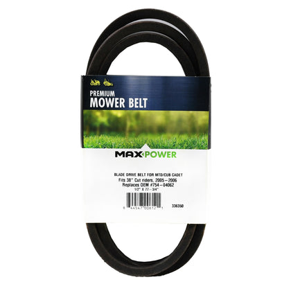 MaxPower belt close-up showing aramid fiber construction for lasting durability.