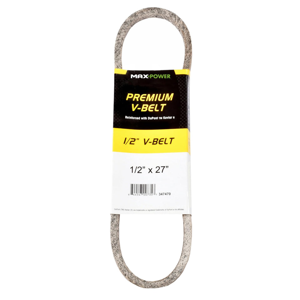 MaxPower 347470 Kevlar belt with cord reinforcement for demanding outdoor equipment.