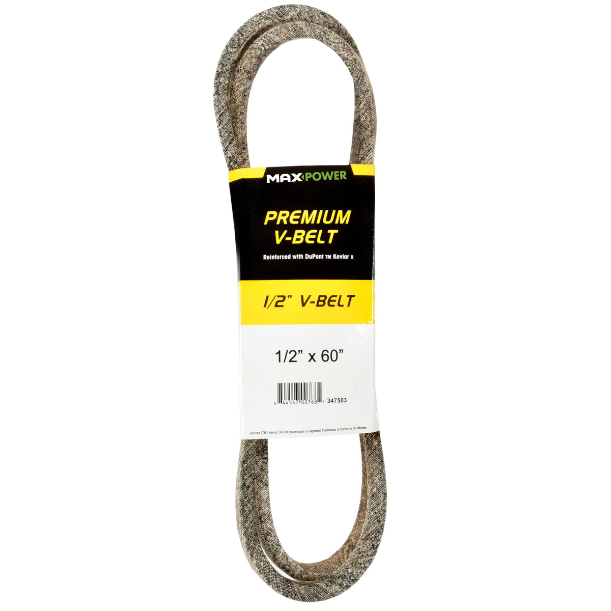 MaxPower 347503 Kevlar belt cords for reinforced durability in heavy-duty machinery.