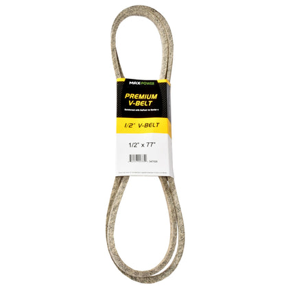 MaxPower 347520 premium Kevlar belt front view for heavy-duty outdoor equipment