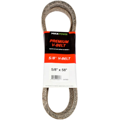 Maxpower 347603 Kevlar cords closeup showing durable reinforcement for heavy duty belts in demanding climates.