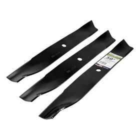 Three high-lift blades designed for 50-inch Toro cuts.