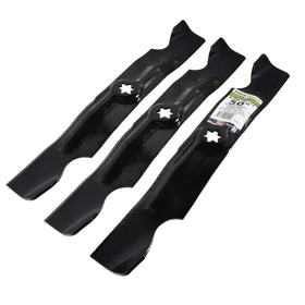 MaxPower blades are sharpened and powder-coated for immediate mowing use.
