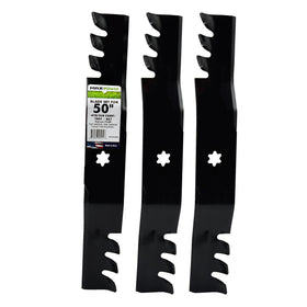 MaxPower 561545XB three-blade mulching set ready for 50-inch mower installation