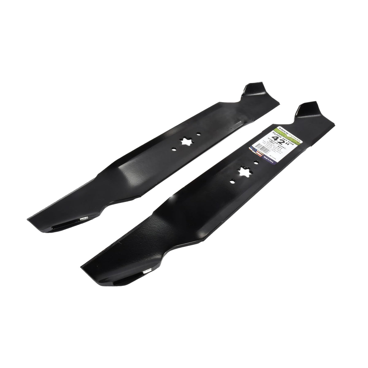 MaxPower two-blade set compatible with MTD Cub Cadet and Troy-Bilt models.