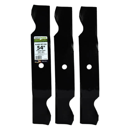 MaxPower 561549B three blade set for 54-inch mowers improves cutting performance