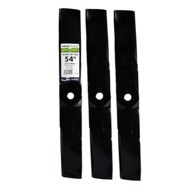 MaxPower 561809B blade set for 54-inch mower, ready for a precise cut.