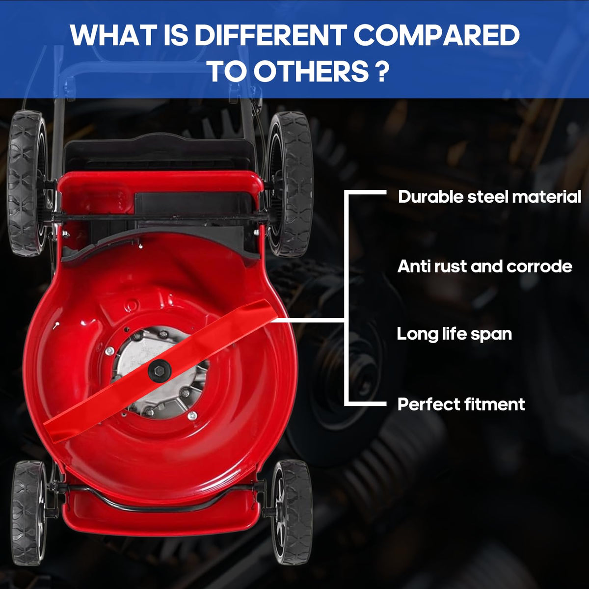 MAXPRO blade compatibility with Husqvarna models ensures versatile, long-lasting mowing options.