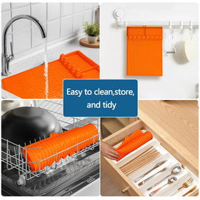 Keeps grill side rack clean and organized for smoother barbecue sessions