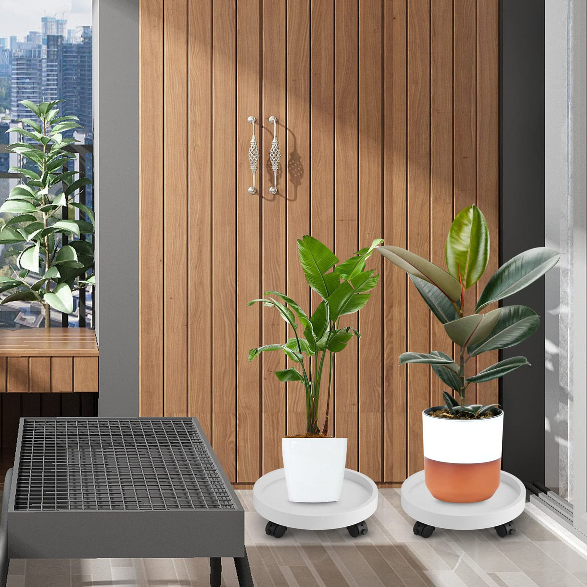 Maxurry makes moving large pots easier, simplifying cleaning around planters