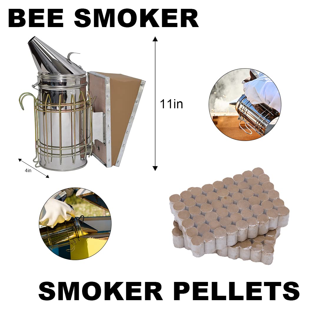 MayBee beekeeping gloves providing protective grip during hive checks