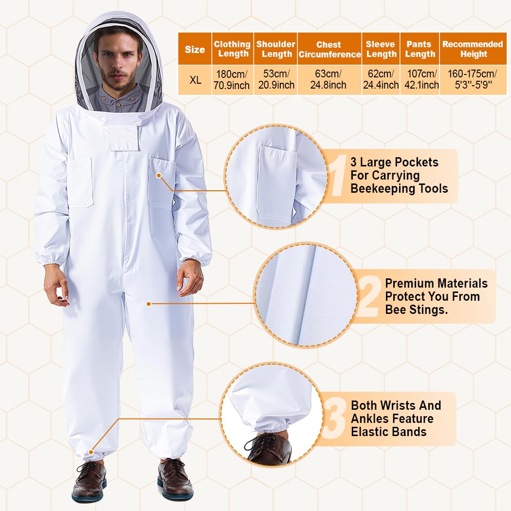 MayBee complete beehive starter kit includes tools and suit for confident beginners.