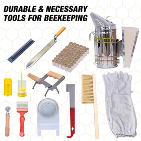 MayBee cedarwood hive exterior offers durability and classic beekeeping aesthetics.