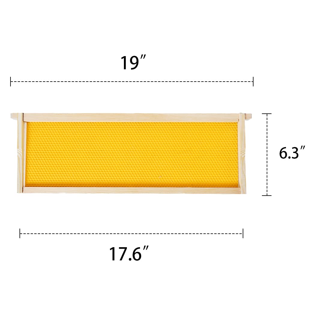 Wooden MayBee medium super frames with polished pinewood