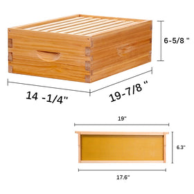 MayBee New Zealand pine frames provide sturdy, reliable hive assembly.