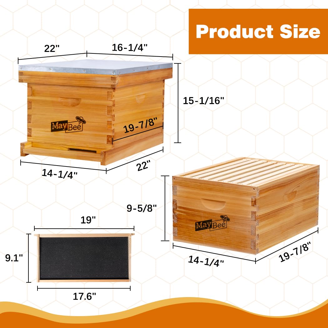 MayBee queen excluder and entrance reducer promote orderly hive management.