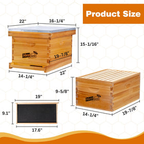 MayBee queen excluder and entrance reducer promote orderly hive management.