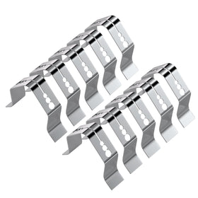 Maycelon probe holder clip top view showing 3-hole design for grill use
