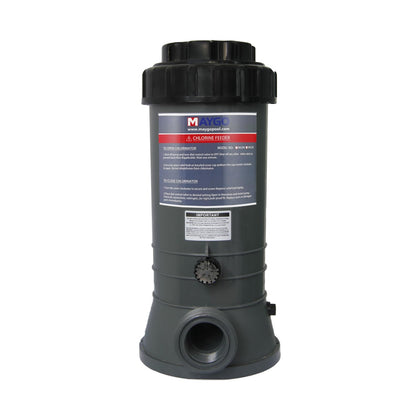 MAYGO CL200 inline chlorinator in package for easy installation