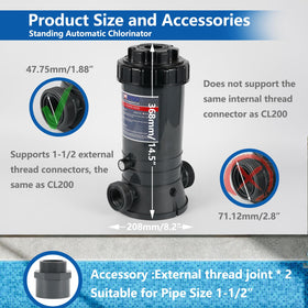 MAYGO CL200 inner-spiral connector ensures secure inline fitting