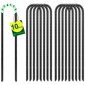 Maygrove 12-inch rebar stake providing strong soil grip for tents and grounds.