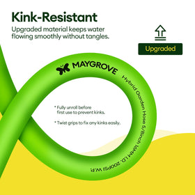 Maygrove 360° swivel connection simplifies attachment to faucets