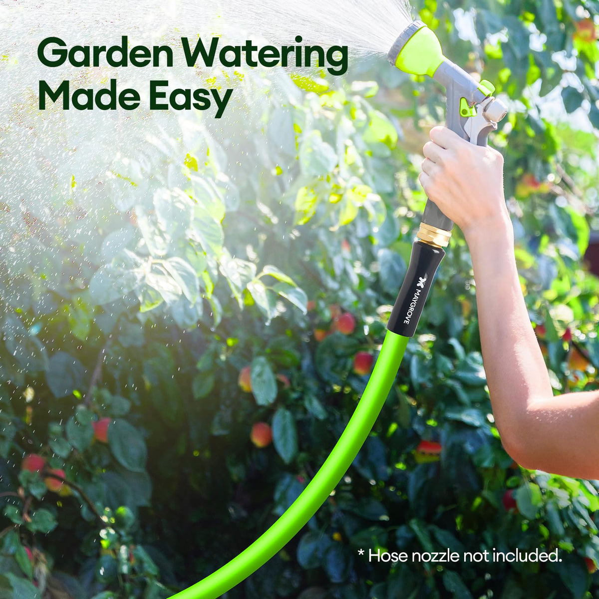 Maygrove hose versatile for car wash and lawn watering tasks