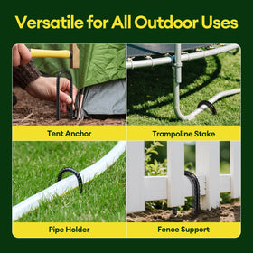 Maygrove outdoor decor stake stabilizes garden features with high visibility.