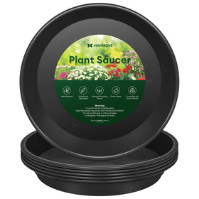 Maygrove plant saucer 8 inch black provides sturdy base for heavy pots