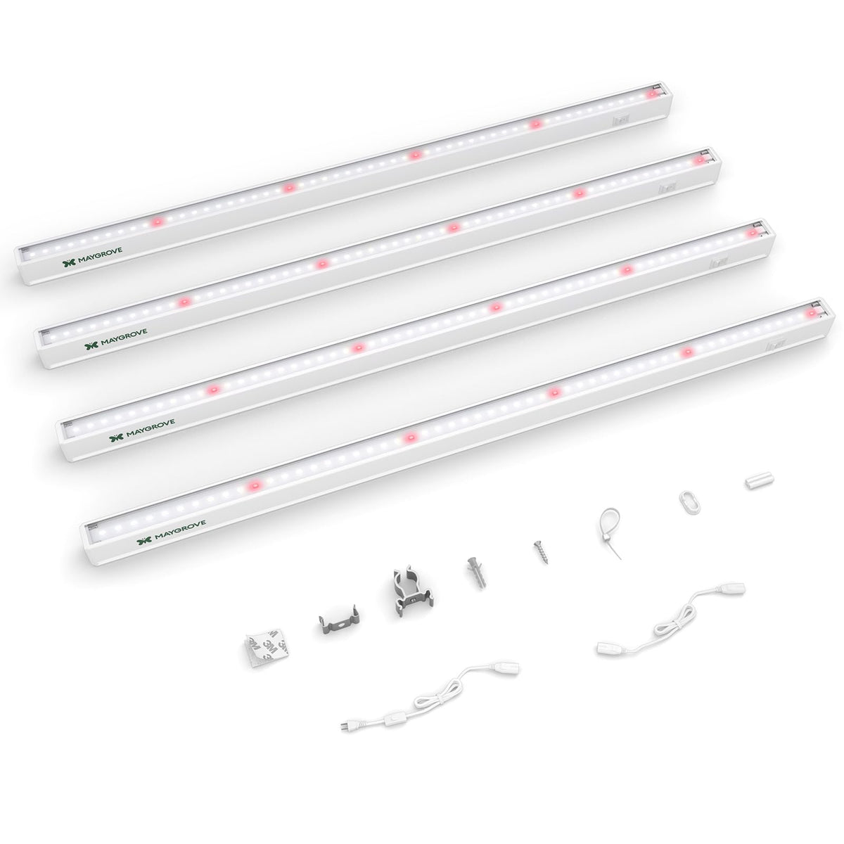 Maygrove T5 Grow Light 2ft red-enhanced spectrum speeds seedling growth.