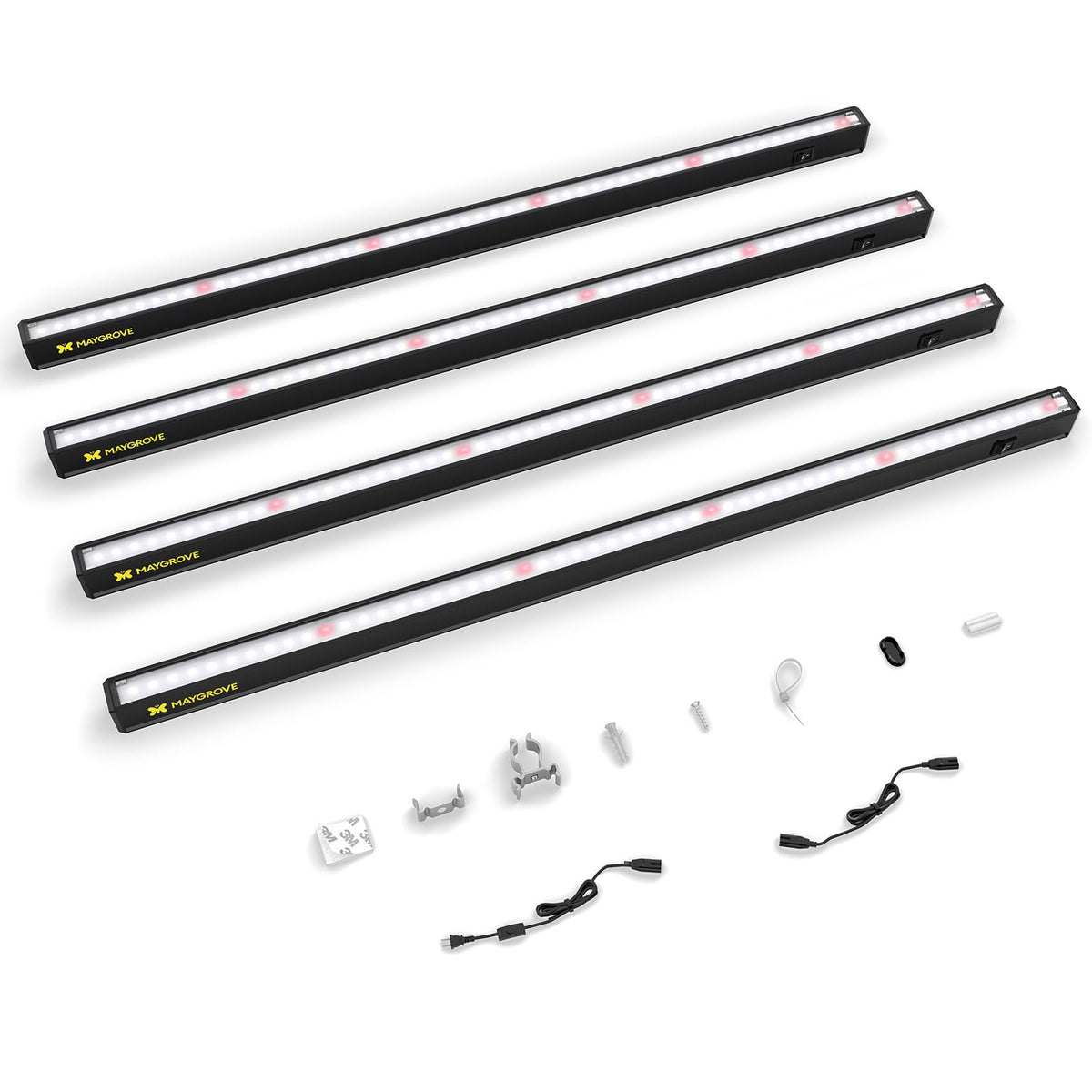 Maygrove T5 grow light 2ft strip illuminates seedlings with energy-efficient lighting