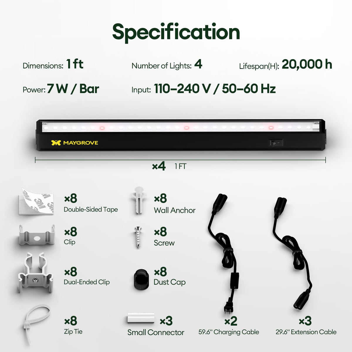 Maygrove T5 4-pack enables flexible indoor arrangements.