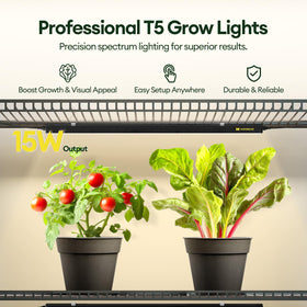 Maygrove T5 grow light red LEDs boost spectrum for growth