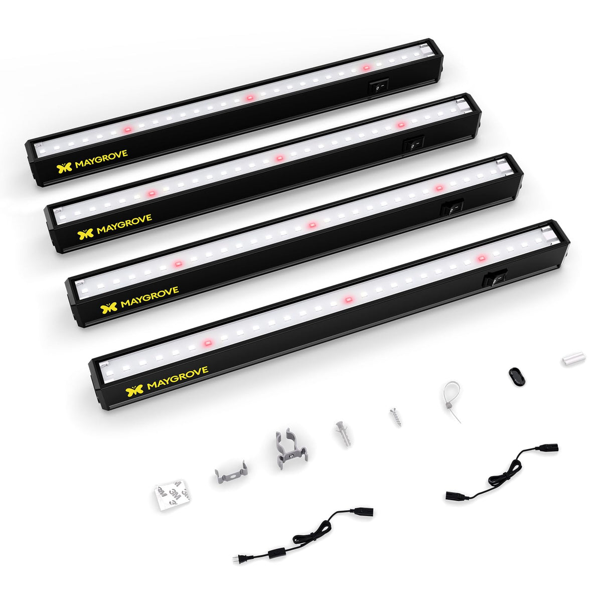 Maygrove T5 strip 1ft red-enhanced LEDs promote faster growth.