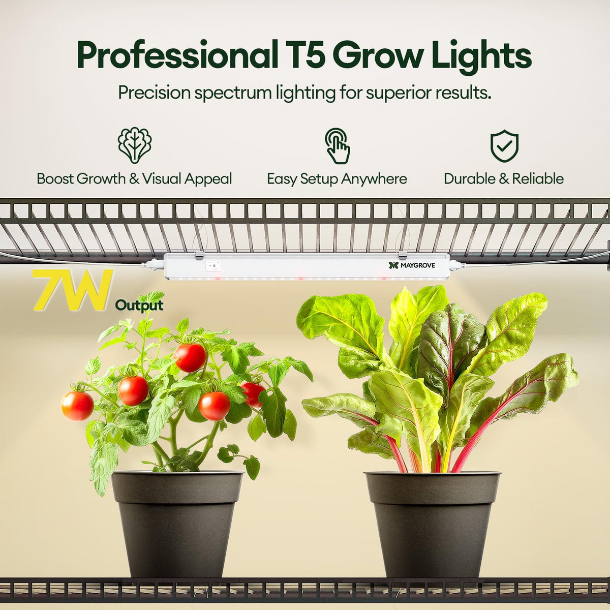 Maygrove T5 red-enhanced spectrum delivers deeper red light for vigorous growth