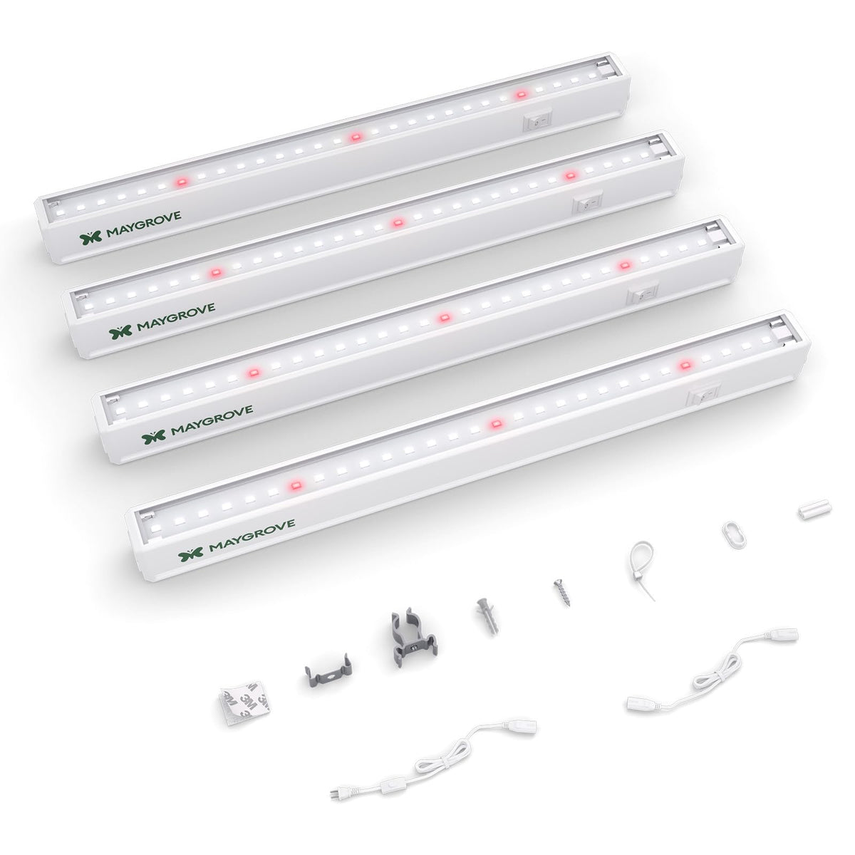 Maygrove T5 grow light strip assembly enhances placement flexibility for compact indoor gardens