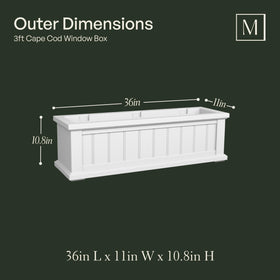 Cape Cod double‑wall window box detail for root insulation