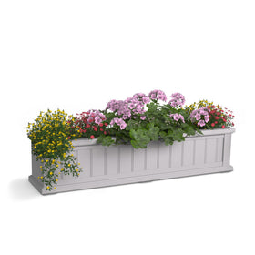 Mayne Cape Cod window box white front view showing curb appeal