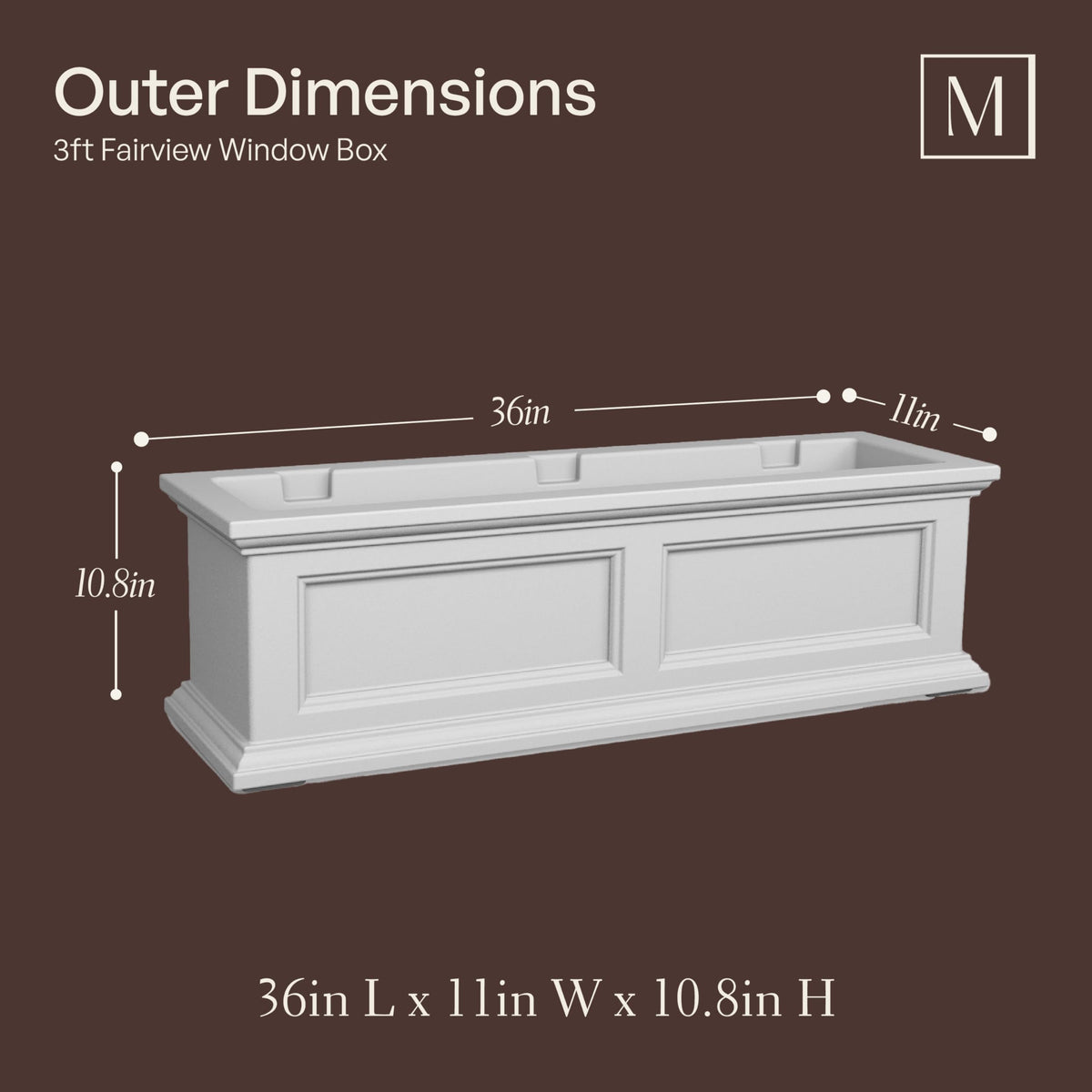 Double-wall design adds durability for outdoor use.
