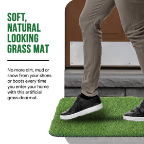 MAYSHINE artificial grass dries fast, keeping dog areas clean.