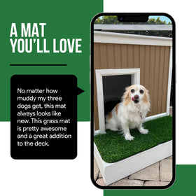 MAYSHINE easy-clean grass allows quick rinses.