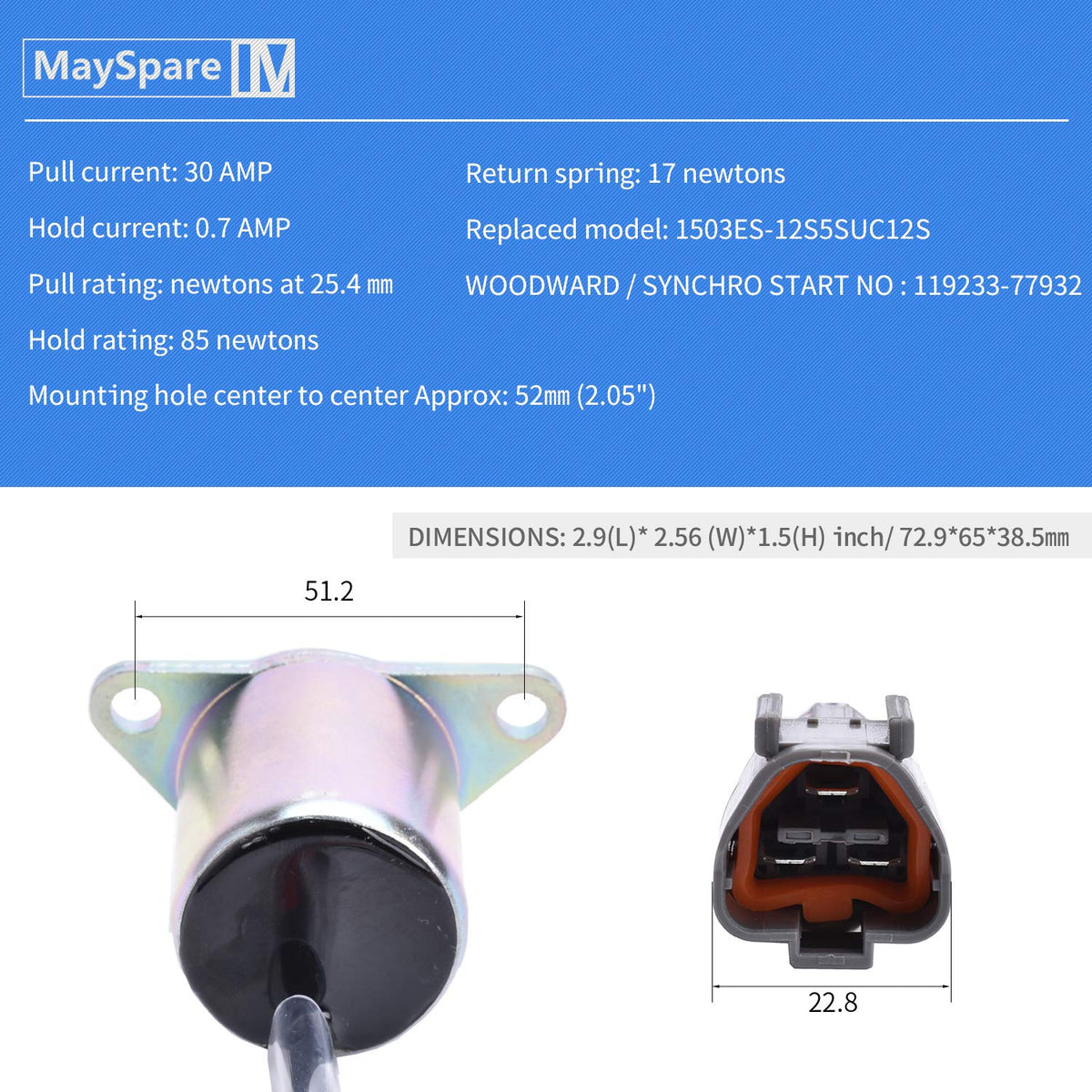 MaySpare M810324 side view showing robust construction for heavy equipment use.