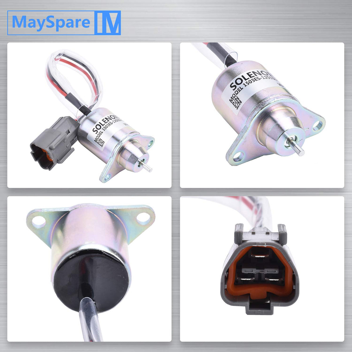 MaySpare OEM replacement solenoid with label and connector for easy swap.