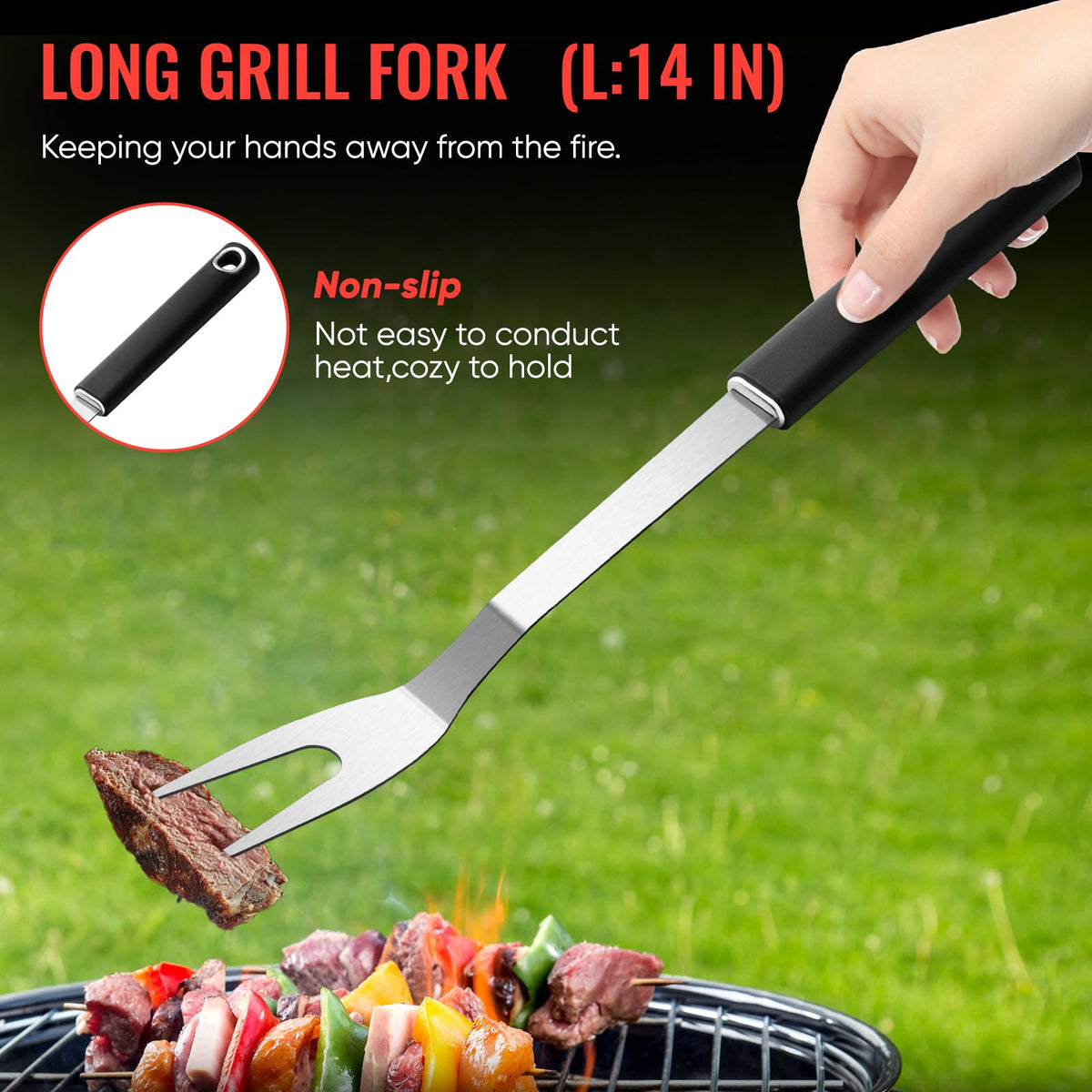 Maywe Tanso BBQ spatula for sturdy backyard cooking