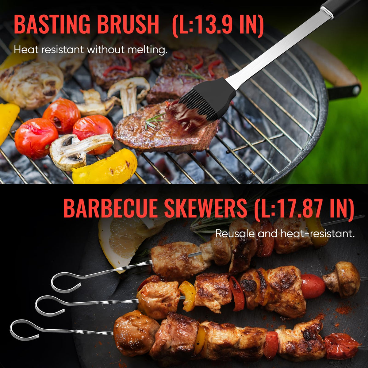 Maywe Tanso ergonomic-handle tools for safer, comfortable grilling