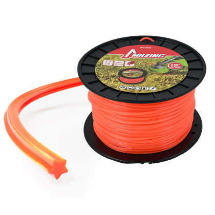 MAZING trimmer line 0-105-inch diameter spool improves visibility and easy storage.